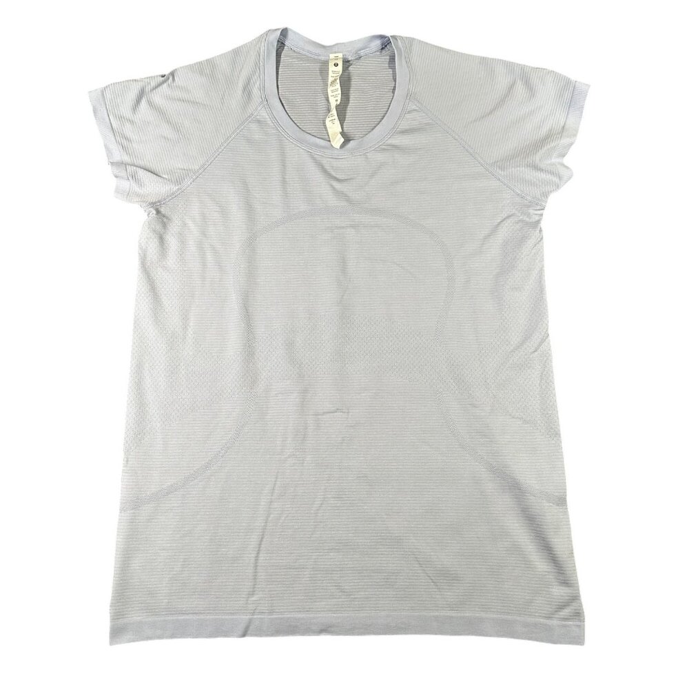 lululemon athletica White Light Gray Short Sleeve Tee